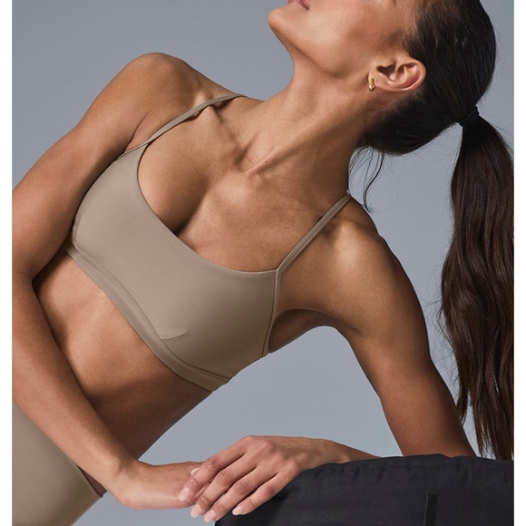 ALO Yoga Taupe Sports Bra - Picture 2 of 6